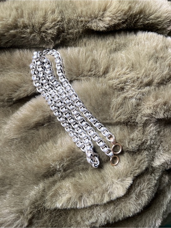 Marla Aaron Jewelry - Marla Aaron Silver Chain Link with 14k Gold Accents- From Set!